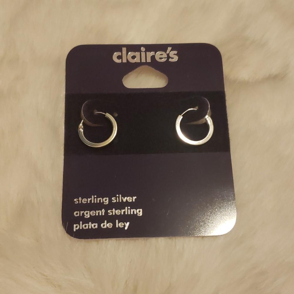 Claire's Sterling Silver Hoop Earrings